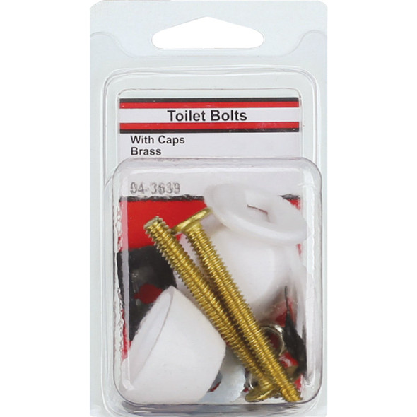Lasco 1/4 In. x 2-1/4 In. Brass Toilet Bolts Lasco 1/4 In. x 2-1/4 In. Brass Toilet Bolts