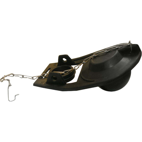 Lasco Universal Black Rubber Flapper with Chain 04-1595