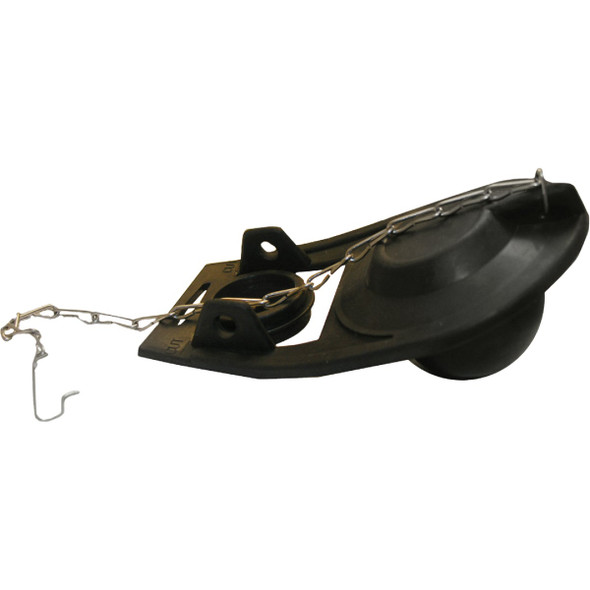 Lasco Universal Black Rubber Flapper with Chain 04-1595