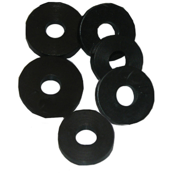 Lasco 11/16 In. Black 3/8L Flat Bibb Faucet Washer (6 Ct.) 02-1113