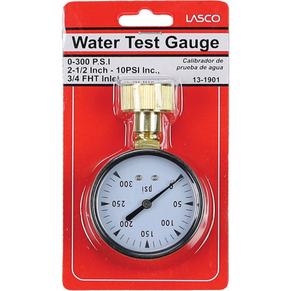 Lasco 3-4 In. x 2-1-2 In. 300 psi Pressure Gauge 13-1901 402296