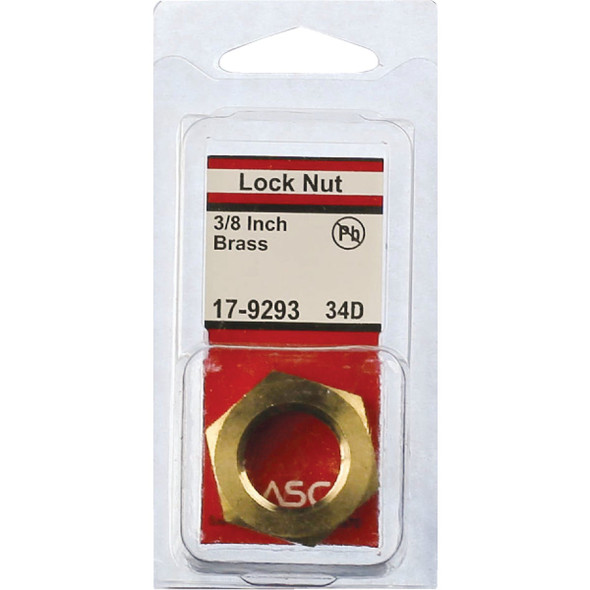 Lasco 3/8 In. FPT Brass Lock Nut Lasco 3/8 In. FPT Brass Lock Nut