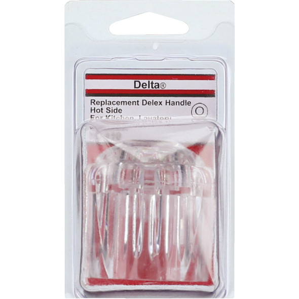 Lasco Delta Delex Hot Round Clear Tub & Shower Handle Kit