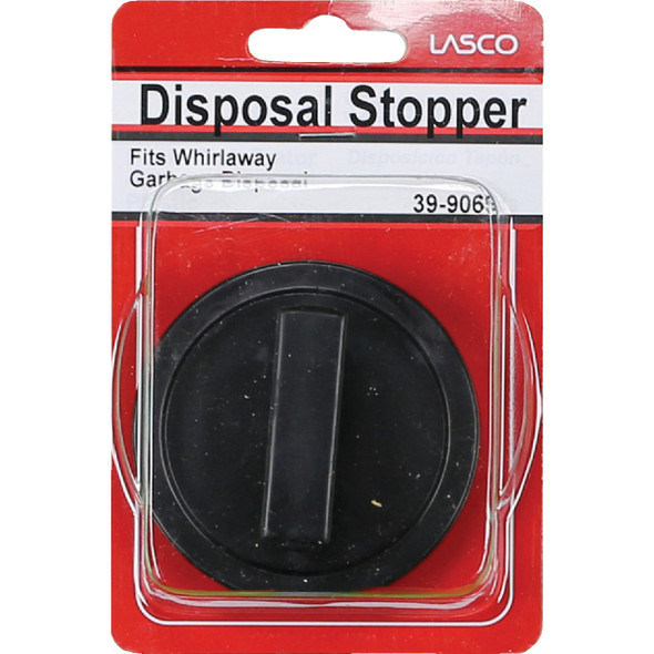 Lasco 3 In. Dia. Black Plastic Disposer Stopper Lasco 3 In. Dia. Black Plastic Disposer Stopper