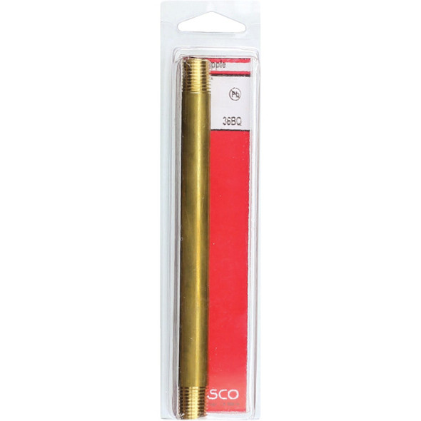 Lasco 1/4 In. x 6 In. Brass Nipple Lasco 1/4 In. x 6 In. Brass Nipple