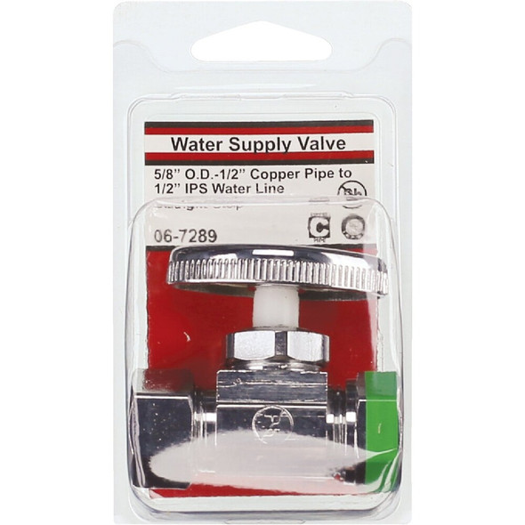 Lasco 5-8 In. Comp Inlet x 1-2 In. IP S-J Outlet Brass Straight Stop Valve 06-7289 402551