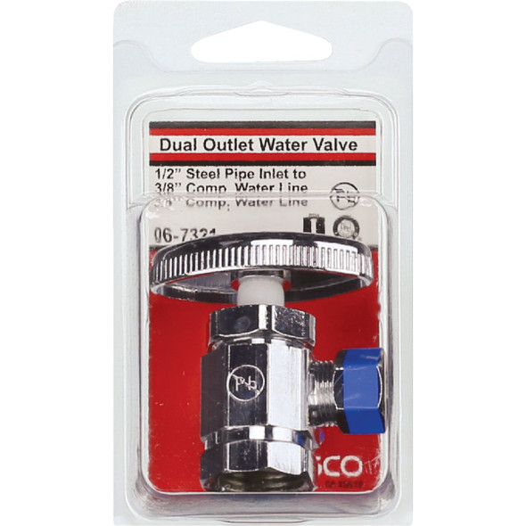 Lasco 1-2x3-8x3-8 3-Way Valve 06-7321 402557