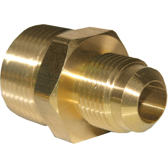 Lasco 1/2 In. M X 3/4 In. MPT Brass Flare Adapter 17-4851