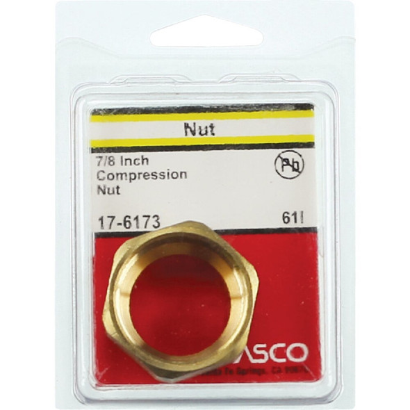 Lasco 7-8 In. Brass Compression Nut 17-6173 402693