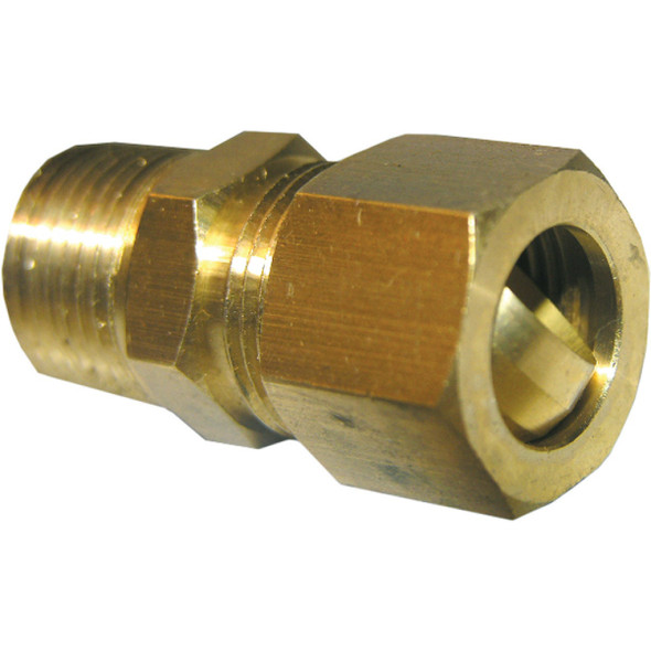 Lasco 1/2 In. C x 3/8 In. MPT Brass Compression Adapter 17-6849