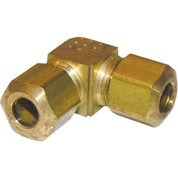Lasco 1/4 In. 90 Deg. Compression Brass Elbow (1/4 Bend) 17-6511