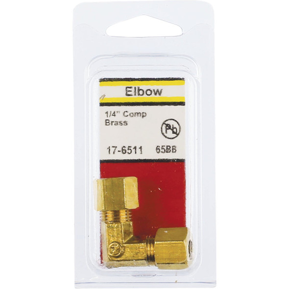 Lasco 1-4 In. 90 Deg. Compression Brass Elbow (1-4 Bend) 17-6511 402782