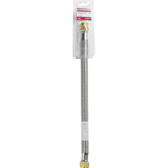 Lasco 3-4 In. FIP X 3-4 In. MIP X 18 In. L Water Heater Connector 10-1346 400471