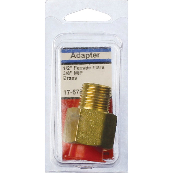 Lasco 1/2 In. F x 3/8 In. MPT Brass Flare Adapter Lasco 1/2 In. F x 3/8 In. MPT Brass Flare Adapter