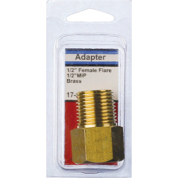 Lasco 1/2 In. F x 1/2 In. MPT Brass Flare Adapter Lasco 1/2 In. F x 1/2 In. MPT Brass Flare Adapter