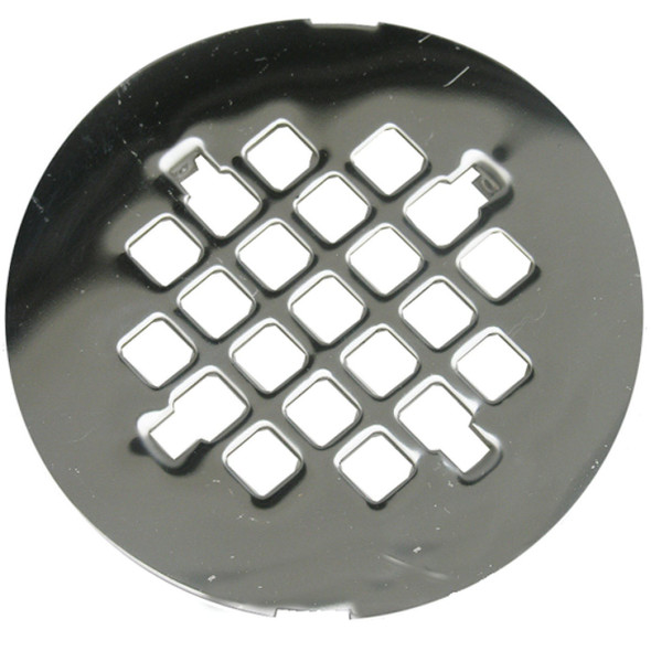 Lasco 4-1/4 In. Chrome Snap-In Shower Drain Strainer 03-1355