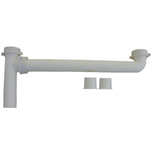 Lasco 1-1/2 In. OD x 16 In. White Plastic End Outlet Waste 03-4201
