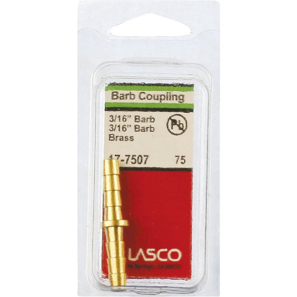 Lasco 3-16 In. Brass Hose Barb Coupling 17-7507 402991