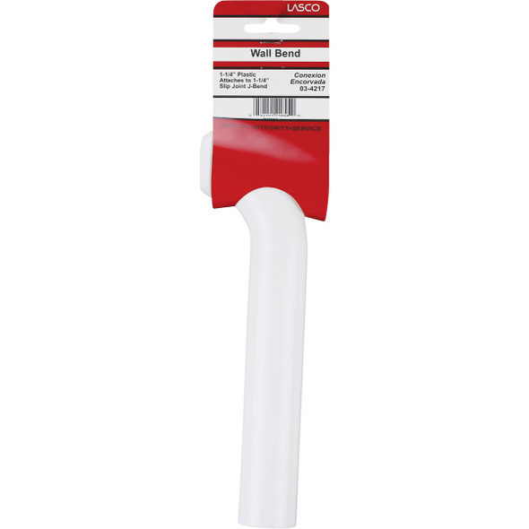 Lasco 1-1-4 In. OD x 7 In. White Plastic Wall Tube 03-4217 403797