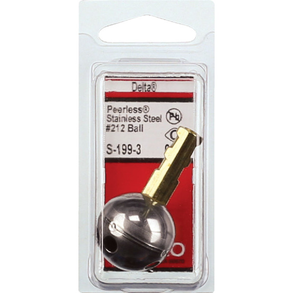 Lasco No. 212 Stainless Steel Ball Replacement for Delta Single-Handle Faucet S-199-3 403787