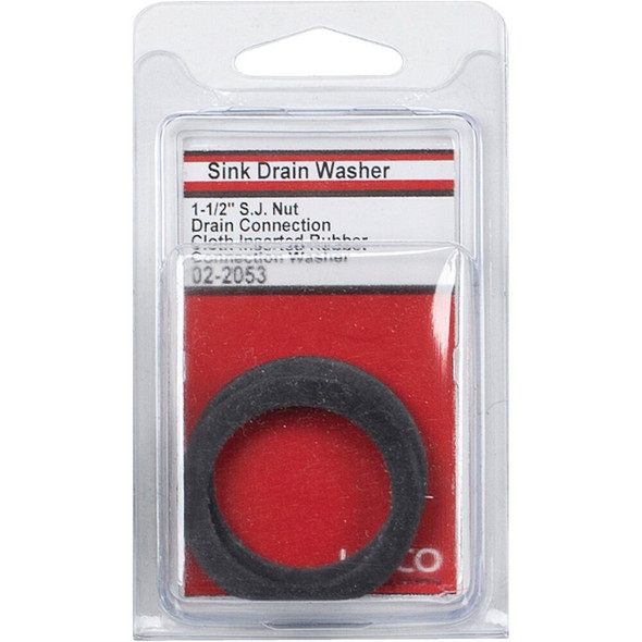 Lasco 1-3-4 In. Outlet Cloth Inserted Rubber Sink Strainer Washer (2 Ct.) 02-2053 401316