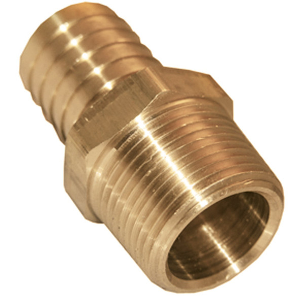 Lasco 1/4 In. MPT X 1/4 In. Brass Hose Barb Adapter 17-7713