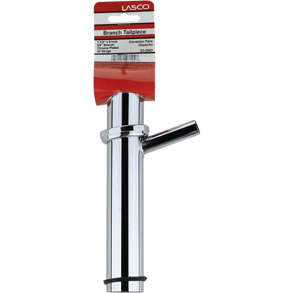 Lasco 1-1/2 In. x 8 In. Chrome Plated Dishwasher Tailpiece