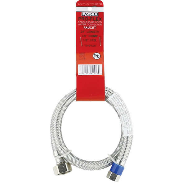 Lasco 3-8x1-2x24 Ss Braid Flex 10-0125 402666