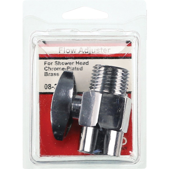 Lasco Chrome 1/2 In. Outlet Adjustable Shower Flow Control