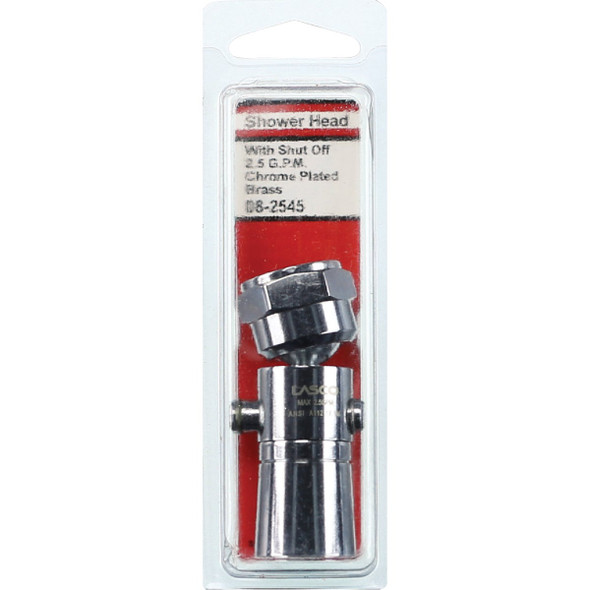 Lasco 1-Spray 1.8 GPM Water Saver Fixed Shower Head, Chrome 08-2545 403629
