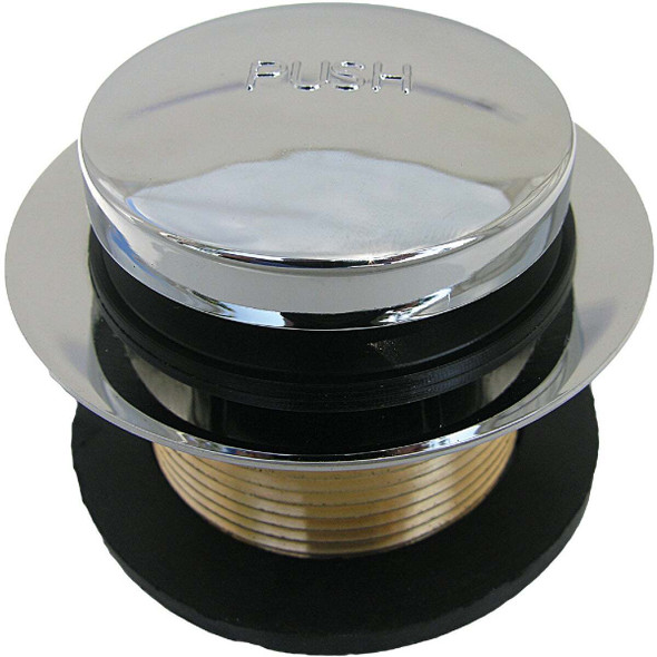 Lasco Polished Chrome Plated Tip Toe Stopper Bath Drain Trim Kit 03-4809