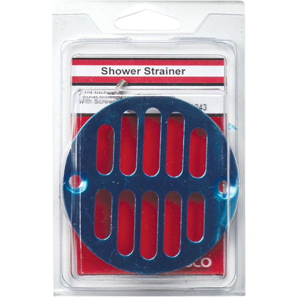 Lasco 3-1-4 In. Chrome Plated Grill Shower Drain Strainer 03-1243 403948