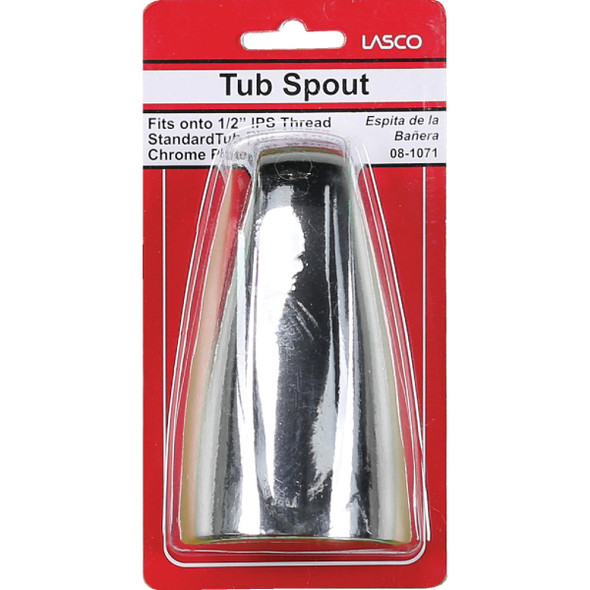 Lasco 1-2 In. FIP Chrome Bathtub Spout 08-1071 404108