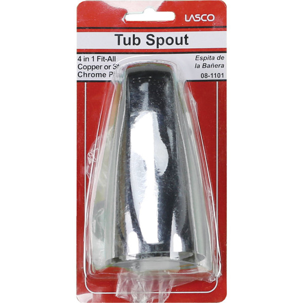 Lasco 4-Way Chrome Bathtub Spout with Diverter Lasco 4-Way Chrome Bathtub Spout with Diverter
