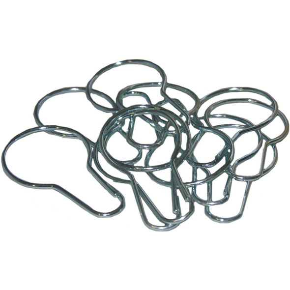 Lasco Chrome Shower Curtain Hook (12 Count) 08-1385