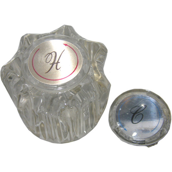 Lasco Aquasource Hometek Round Clear Tub & Shower Handle Kit HC-110T