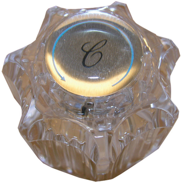 Lasco Delta Delex Cold Round Clear Tub & Shower Handle Kit HC-111