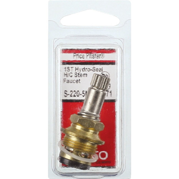 Lasco Hot-Cold Water Price Pfister Hydro Seal No. 2071 Faucet Stem S-220-5NL 403916