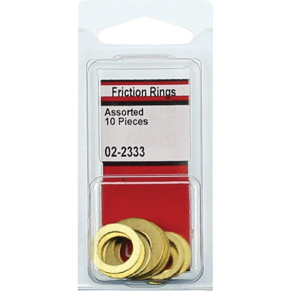 Lasco Assorted Brass Friction Rings for Cone Faucet Washer 02-2333 402502