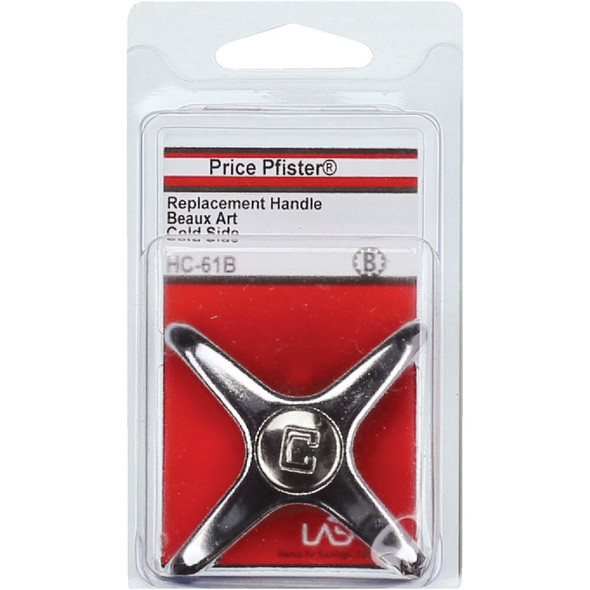 Lasco Price Pfister Beaux Art Cold Handle Chrome Tub & Shower Handle Kit HC-61B 404165