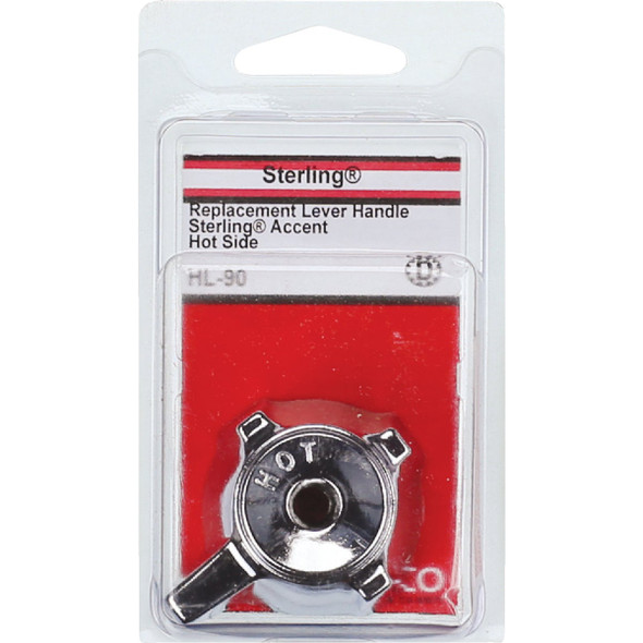 Lasco Sterling Accent Hot Handle Chrome Tub & Shower Handle Kit HL-90 403631