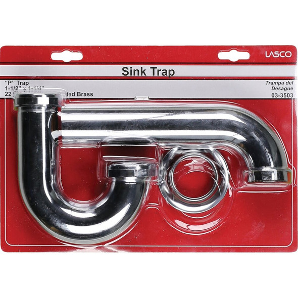 Lasco 1-1-2 In. x 1-1-4 In. Chrome Plated P-Trap 03-3503 403718