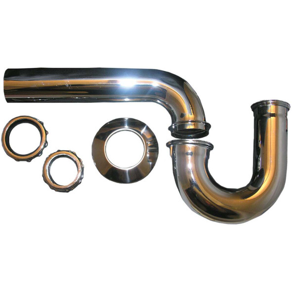 Lasco 1-1/2 In. x 1-1/4 In. Chrome Plated P-Trap 03-3503