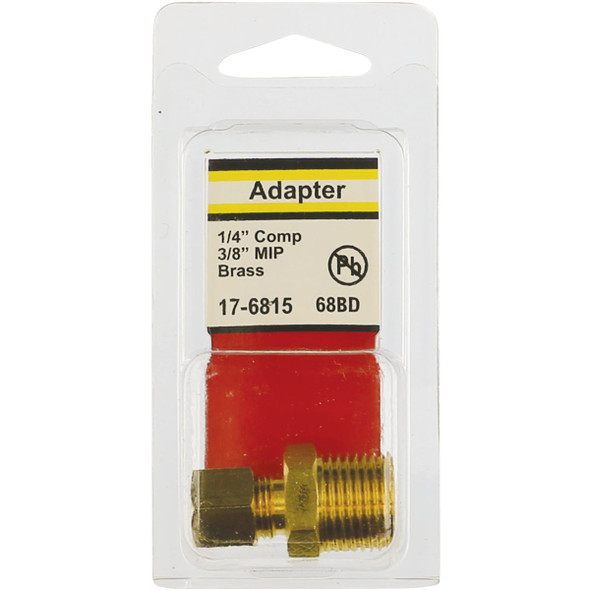 Lasco 1-4 In. C x 3-8 In. MPT Brass Compression Adapter 17-6815 402891