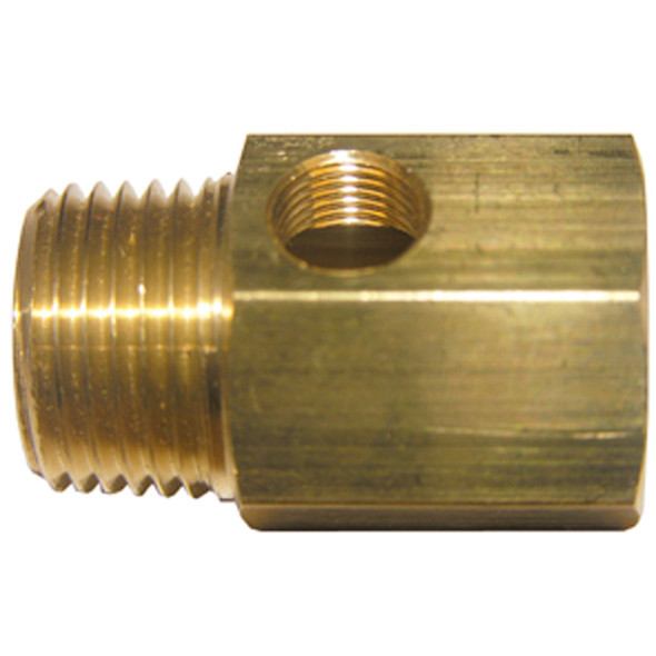 Lasco 3/4 In. FPT x 3/4 In. MPT x 1/8 In. FPT Brass Icemaker Adapter 17-8469