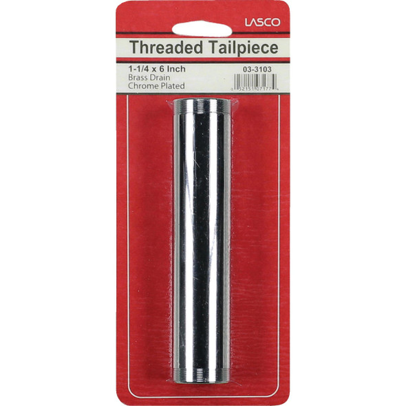 Lasco 1-1/4 In. x 6 In. Chrome Plated Threaded Tube Lasco 1-1/4 In. x 6 In. Chrome Plated Threaded Tube