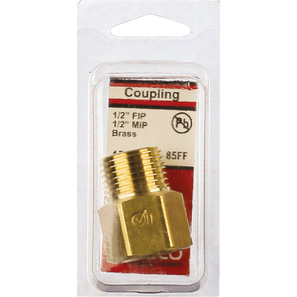 Lasco 1/2 In. FPT x 1/2 In. MPT Brass Adapter Lasco 1/2 In. FPT x 1/2 In. MPT Brass Adapter