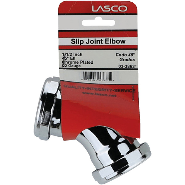 Lasco 1-1/2 In. Chrome-Plated Elbow