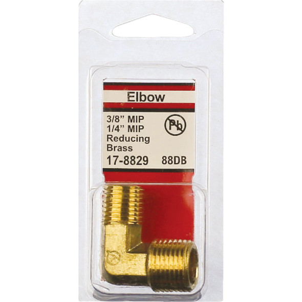Lasco 3-8 In. MPT x 1-4 In. MPT 90 Deg. Brass Elbow (1-4 Bend) 17-8829 402698