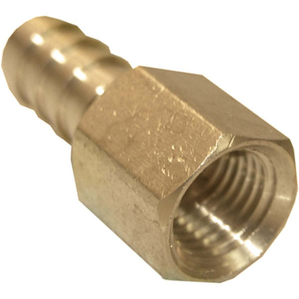 Lasco 1/4 In. FPT x 3/8 In. Brass Hose Barb Adapter 17-7615